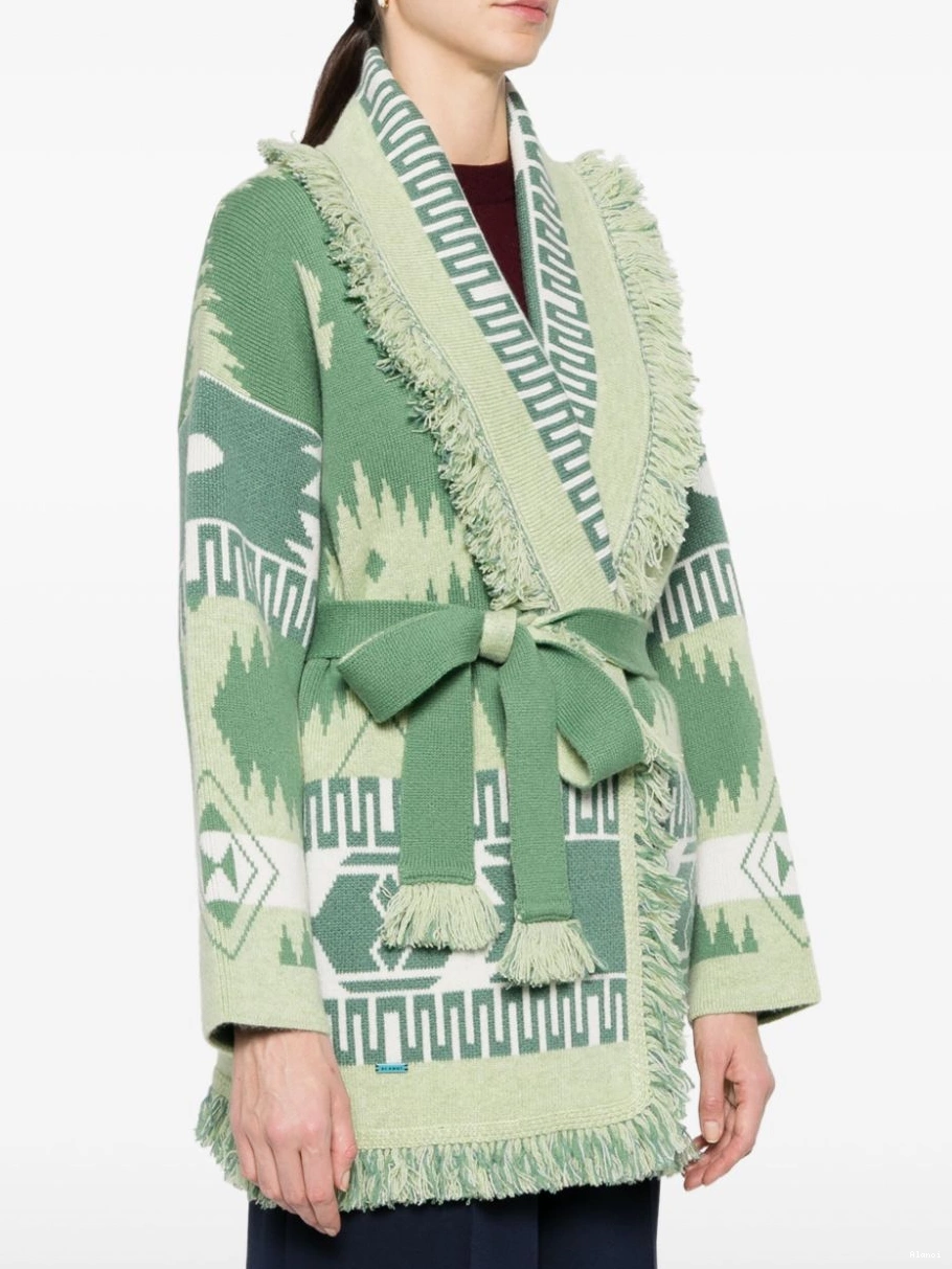 Affordable Alanui cardigan cashmere Icon Women belted 0729